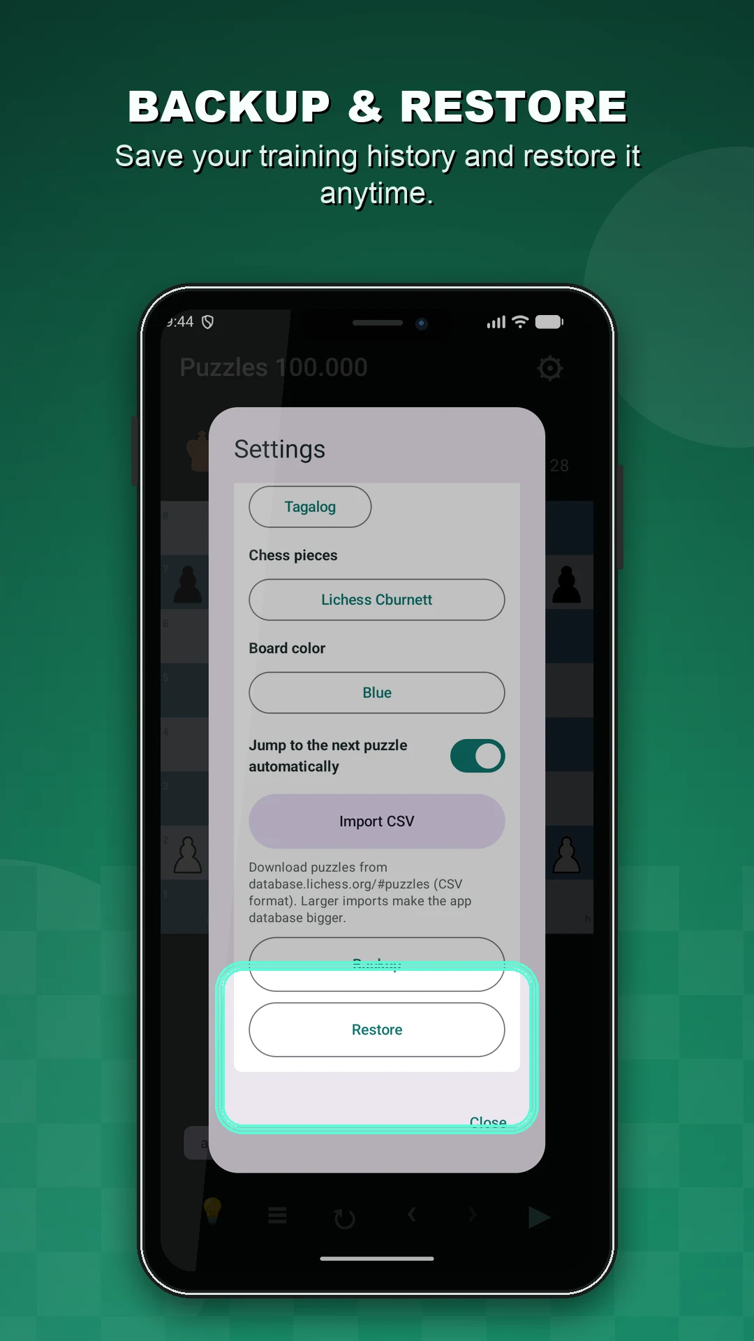 Chess Puzzle 100.000 screenshot